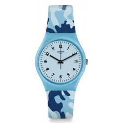 Swatch Women's Watch Gent Camoublue GS402