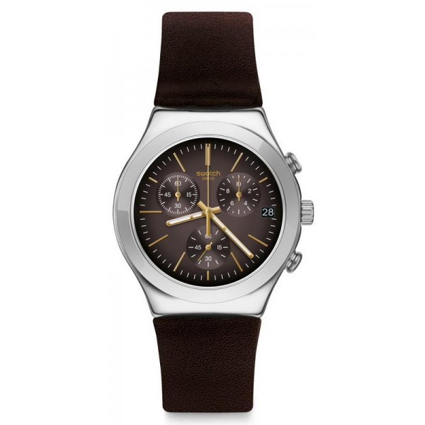 Kaufen Sie Swatch Herrenuhr Irony Chrono Brownflect YCS600